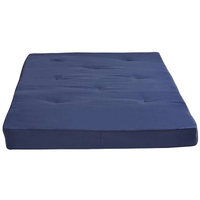 Full 8" Jayce Thermobonded High Density Polyester Fill Futon Mattress Blue - Room & Joy - Image 4