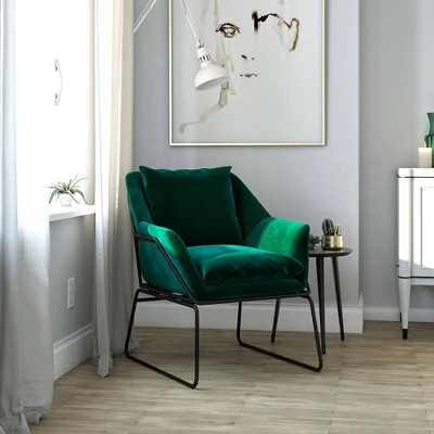 Alisa Velvet Accent Chair - Room & Joy - Image 3