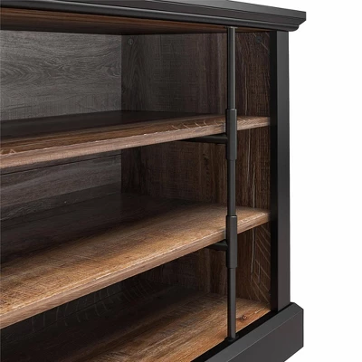 Hoffman Rustic TV Stand For TVs Up To 50" Black And Walnut - Room & Joy - Image 8