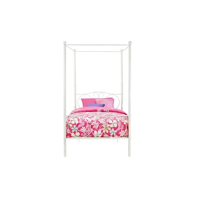 Twin Clara Metal Bed White - Room & Joy - Image 2