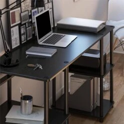 Agate Toolless Double Pedestal Computer Desk - Room & Joy