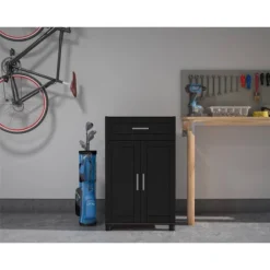 24" Welby 1 Drawer And 2 Doors Base Storage Cabinet - Room & Joy