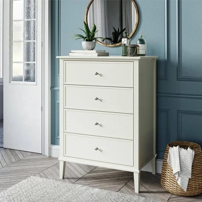 4 Drawer Durham Traditional Dresser White - Room & Joy