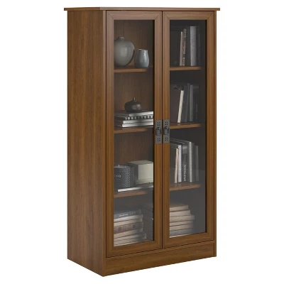 53" Auburn Hill Bookcase With Glass Doors Room & Joy