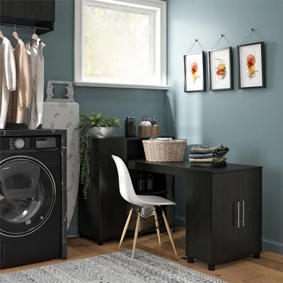 Cabell Hobby And Craft Desk With Storage Cabinet - Room & Joy - Image 2