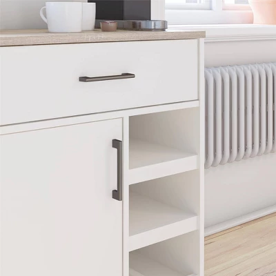 Canturbury Bar Cabinet With Beverage Shelves White - Room & Joy - Image 2