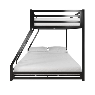 Twin/Full Max Metal Bunk Bed Black - Room & Joy - Image 6