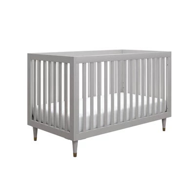 Room & Joy Jonas 3 In 1 Crib - Gray With Metal Legs - Image 4