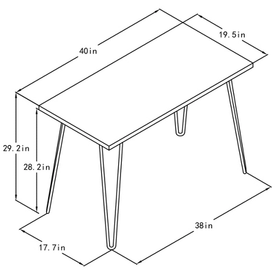 Heywood Wood Writing Desk - Room & Joy - Image 7