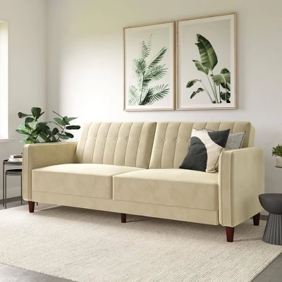 Isabella Tufted Transitional Futon - Room & Joy - Image 11