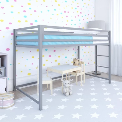Max Metal Junior Loft Bed Silver - Room & Joy