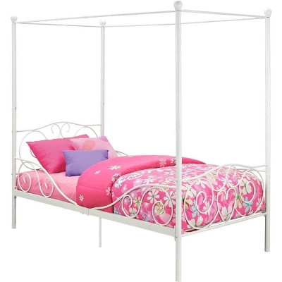 Twin Clara Metal Bed White - Room & Joy - Image 6