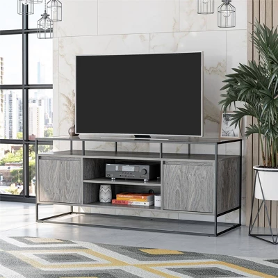 Creswell Modern Media Console TV Stand For TVs Up To 54" - Room & Joy