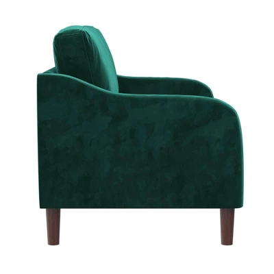 Penny 2 Seater Loveseat Sofa Green Velvet - Room & Joy - Image 3