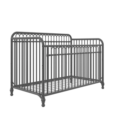 Room & Joy Emma 3-in-1 Convertible Metal Crib JMPA Certified - Gray - Image 4