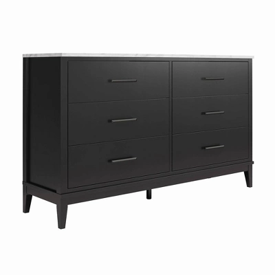 Morganfield Wide 6 Drawer Marble Top Dresser - Room & Joy - Image 4