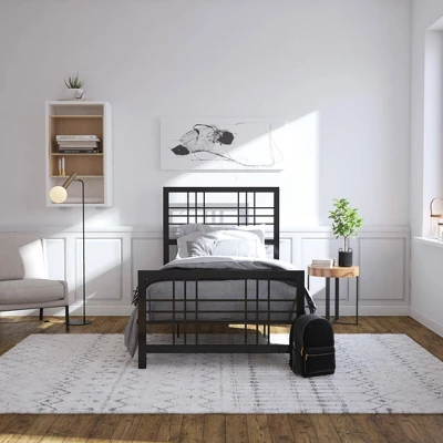 Bellatrix Metal Bed Black - Room & Joy - Image 10