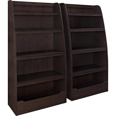 Kids' Dixie 4 Shelf Bookcase Espresso - Room & Joy - Image 3