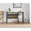 Anthony Single Pedestal Desk Rustic - Room & Joy