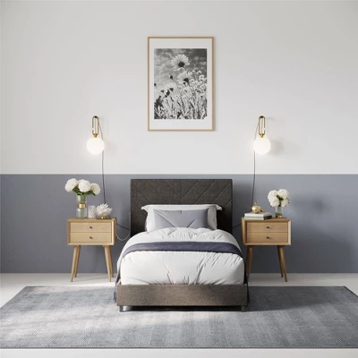 Yanis Upholstered Bed With USB - Room & Joy - Image 2