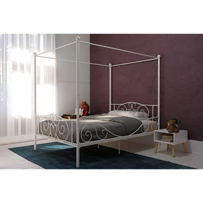 Twin Clara Metal Bed White - Room & Joy - Image 3