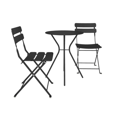 3pc Bistro Set With Folding Chairs - Room & Joy - Image 2