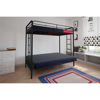 Twin Over Futon Leonora Metal Bunk Bed - Room & Joy - Image 2