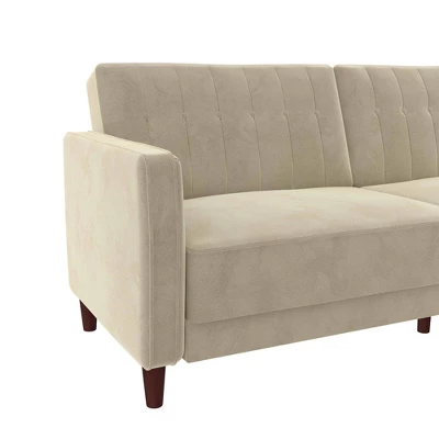 Isabella Tufted Transitional Futon - Room & Joy - Image 18