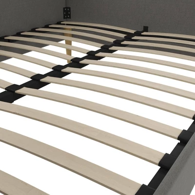 Queen Fabio Mid-Century Daybed Queen Gray Linen - Room & Joy - Image 5