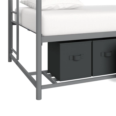 Twin Betony Kids' Bunk Bed With Storage Bins Silver - Room & Joy - Image 5