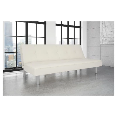 Naomie Futon Sofa Bed White - Room & Joy - Image 3