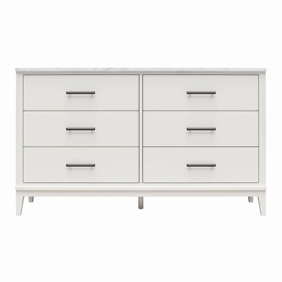 Morganfield Wide 6 Drawer Marble Top Dresser - Room & Joy - Image 10