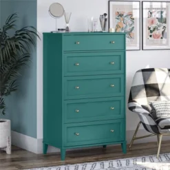 Hillock Tall 5 Drawer Dresser - Room & Joy