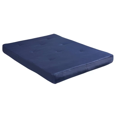 Full 8" Jayce Thermobonded High Density Polyester Fill Futon Mattress Blue - Room & Joy - Image 3
