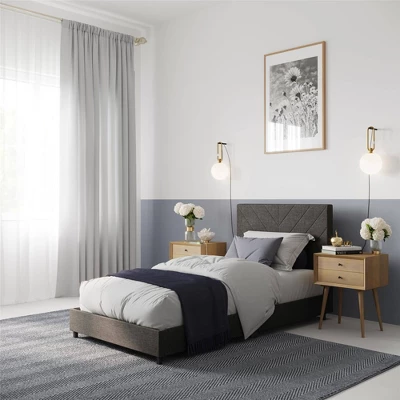 Yanis Upholstered Bed With USB - Room & Joy - Image 3