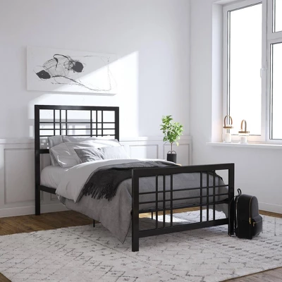Bellatrix Metal Bed Black - Room & Joy - Image 9