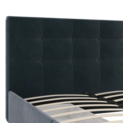 Rosalie Velvet Upholstered Bed W/Storage - Room & Joy - Image 9