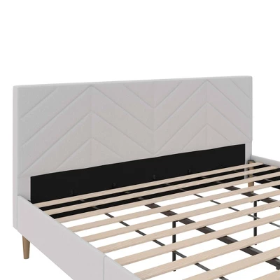 Venus Tufted Upholstered Bed Gray Linen - Room & Joy - Image 5