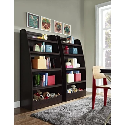 Kids' Dixie 4 Shelf Bookcase Espresso - Room & Joy - Image 4