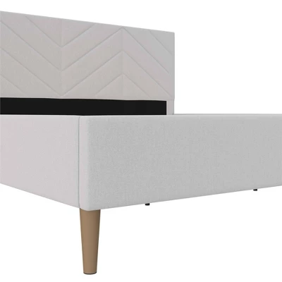 Venus Tufted Upholstered Bed Gray Linen - Room & Joy - Image 10