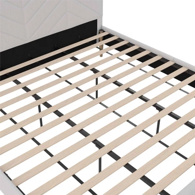 Venus Tufted Upholstered Bed Gray Linen - Room & Joy - Image 8