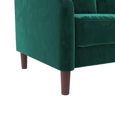 Penny 2 Seater Loveseat Sofa Green Velvet - Room & Joy - Image 8