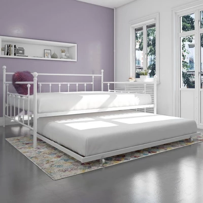 Milan Queen Daybed And Full Trundle Set White - Room & Joy - Image 5
