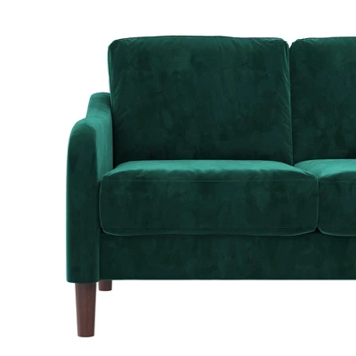 Penny 2 Seater Loveseat Sofa Green Velvet - Room & Joy - Image 9