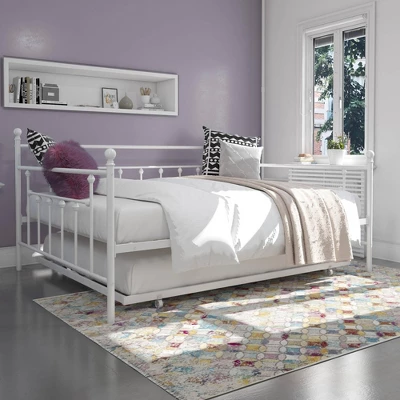 Milan Queen Daybed And Full Trundle Set White - Room & Joy - Image 6