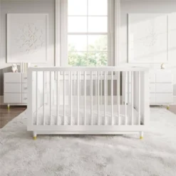 Room & Joy Rory 3-in-1 Crib With Adjustable Mattress Height - White