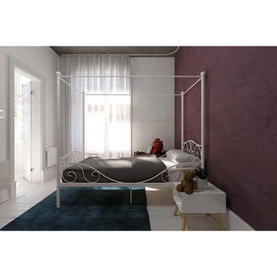 Twin Clara Metal Bed White - Room & Joy - Image 5