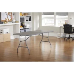 6" Blow Mold Centerfold Table Gray - Room & Joy