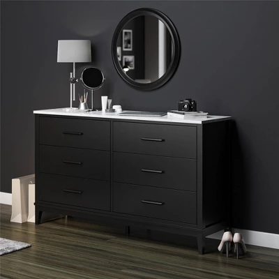 Morganfield Wide 6 Drawer Marble Top Dresser - Room & Joy - Image 2