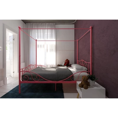 Full Clara Metal Bed Pink - Room & Joy - Image 3